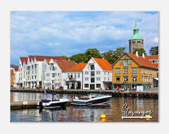 Stavanger Norway Print: Coastal Cityscape Travel Photo