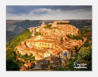 Ragusa Italy Poster Print: Cityscape Travel Photo