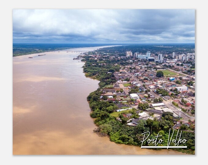 Porto Velho Brazil Travel Poster Wall Art | Porto Velho Home Decor City Center Skyline Print | Porto Velho Horizontal Coast Photo Gift