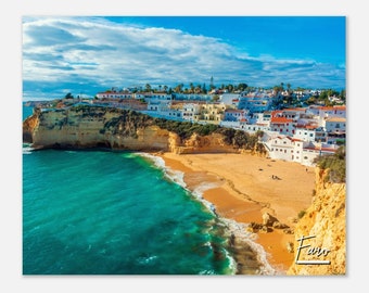 Faro Portugal Poster Print: Algarve Coastline Travel Photo