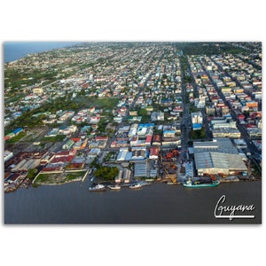Guyana Poster Print Wall Art | Guyana Home Decor | Guyana Digital Print Collectible Gifts| Guyana Horizontal | Guyana Hangings Travel Phot