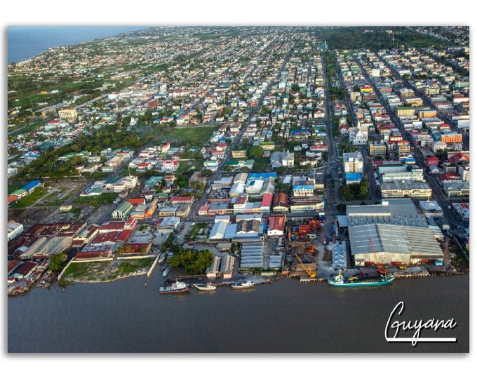 Guyana Poster Print Wall Art | Guyana Home Decor | Guyana Digital Print Collectible Gifts| Guyana Horizontal | Guyana Hangings Travel Phot