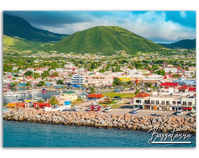 Basseterre Poster Print Wall Art | Basseterre Home Decor Gift Hangings | Basseterre Saint Kitts and Nevis | Basseterre Travel Photo Prints