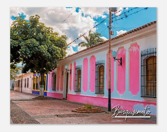 Barquisimeto Venezuela Travel Poster Wall Art | Barquisimeto Colonial Houses Home Decor | Barquisimeto South Africa Print |  Hangings Photo