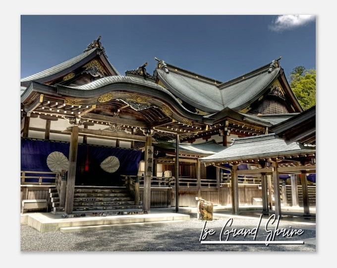 Ise Grand Shrine Japan Travel Poster Wall Art | Ise Grand Shrine Home Decor | Ise Grand Shrine Print | Ise Grand Shrine Japanese Photo