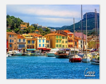 Cassis France Coastal Print: Seaside Village Wall Art