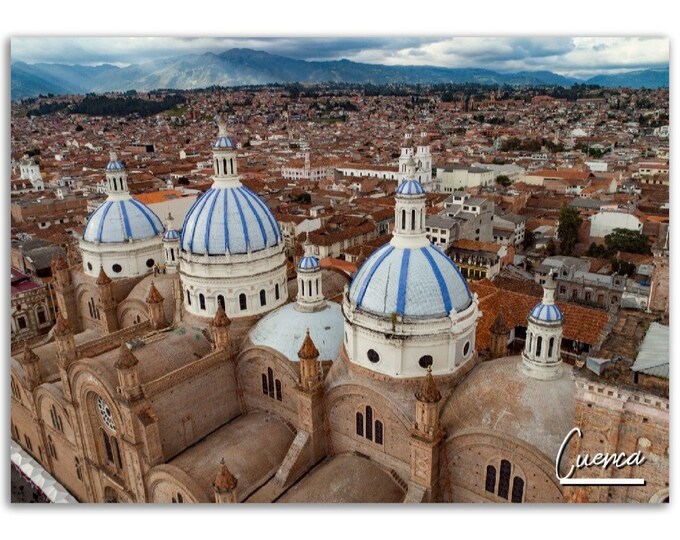 Cuenca Poster Print Wall Art | Cuenca Home Decor | Cuenca Ecuador Print Collectible | Cuenca Horizontal | Cuenca Hangings Travel Photo