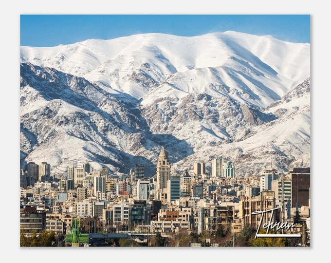 Tehran Iran Poster Print Wall Art | Tehran Home Decor | Tehran Print Collectible | Tehran Horizontal | Tehran Hangings Travel Photo Present