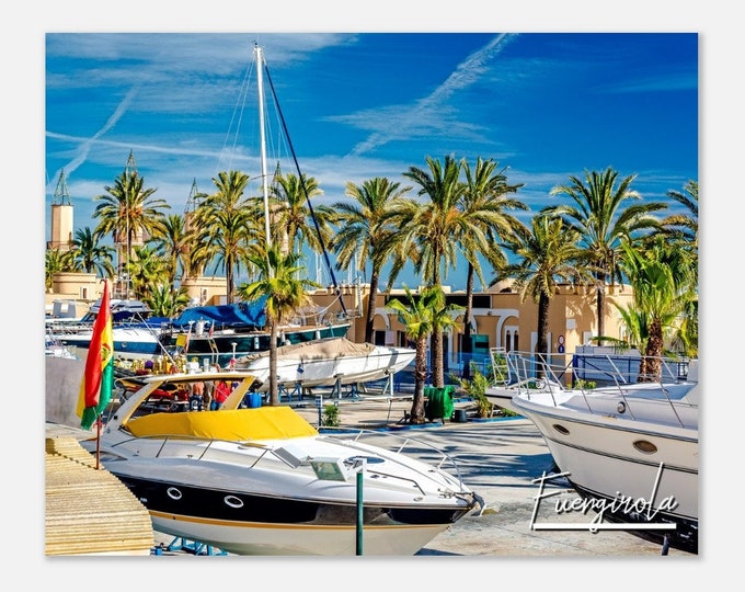 Fuengirola Spain Poster Wall Art | Fuengirola Home Decor | Fuengirola City Print | Fuengirola Palm Horizontal | Fuengirola Travel Photo Gift