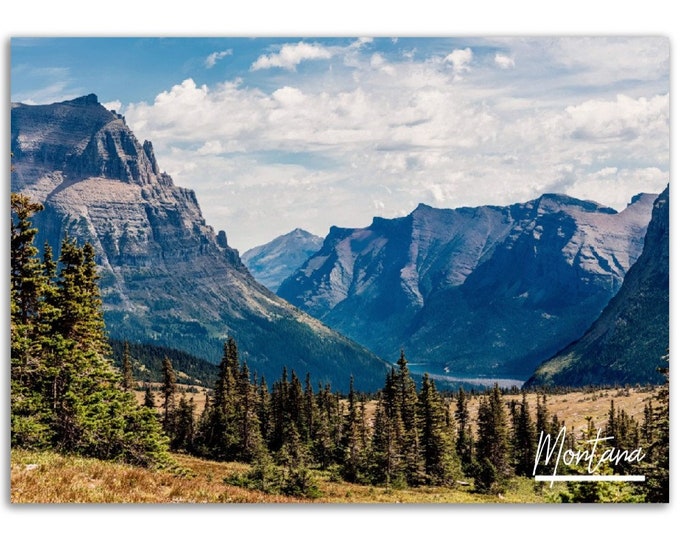 Montana Poster Print Wall Art | Montana Photo USA Home Decoration | Montana Travel National Park MT US Gift | Montana Horizontal Photography