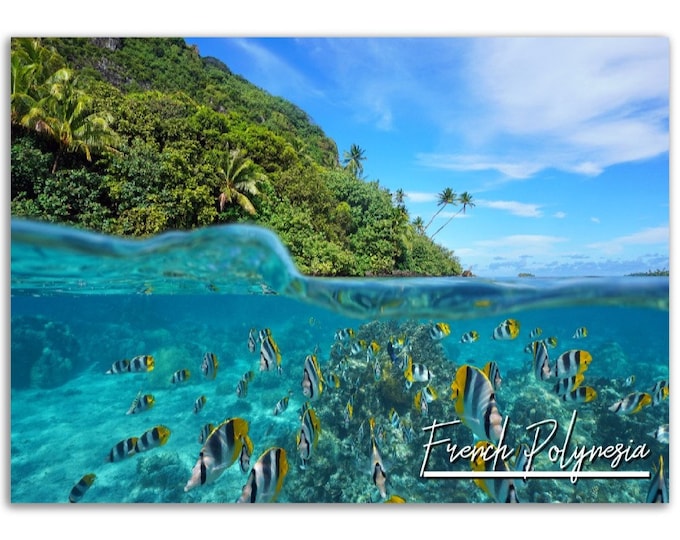 French Polynesia Poster Print Wall Art | French Polynesia Home Decor | French Polynesia Print  | French Polynesia Hangings Travel Photo