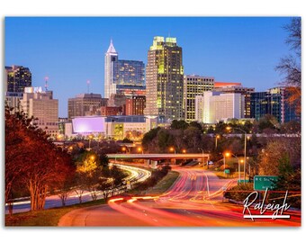 Raleigh Poster Print Wall Art | Raleigh Home Decor | Raleigh Digital Print Collectible | Raleigh Horizontal | Raleigh Hangings Travel Photo