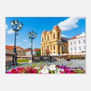 Timisoara Romania Poster Print Wall Art | Timisoara Home Decor | Timisoara Digital Print | St. George Cathedral | Timisoara  Travel Photo