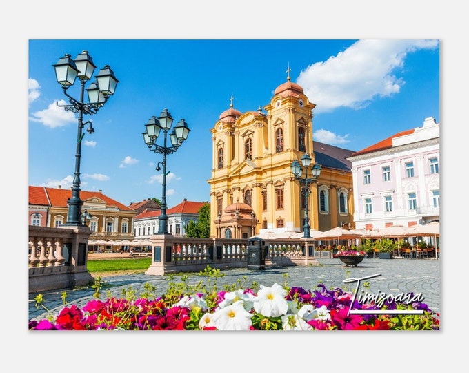 Timisoara Romania Poster Print Wall Art | Timisoara Home Decor | Timisoara Digital Print | St. George Cathedral | Timisoara  Travel Photo