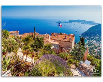 Eze France Travel Poster: French Riviera Wall Art