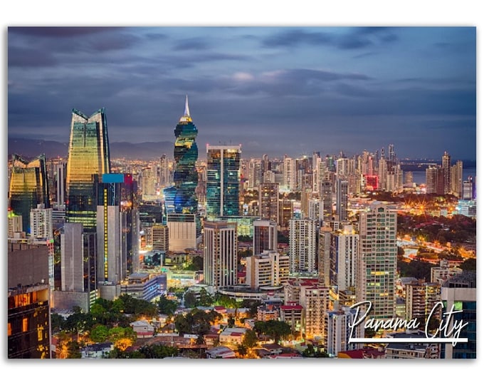 Panama City Poster Print Wall Art | Panama City Home Decor | Panama City Print | Panama City Horizontal | Panama City Hangings Travel Photo