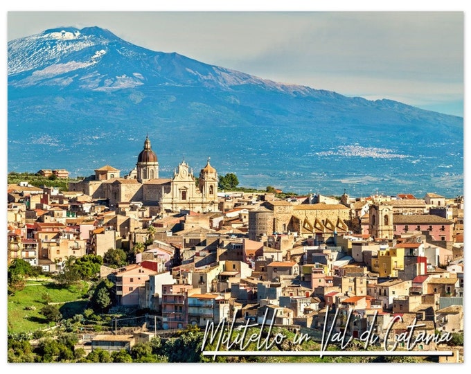 Militello in Val di Catania Sicily Poster Print Wall Art | Militello Home Decor | Militello Print Collectible | Militello Travel Photo Gift