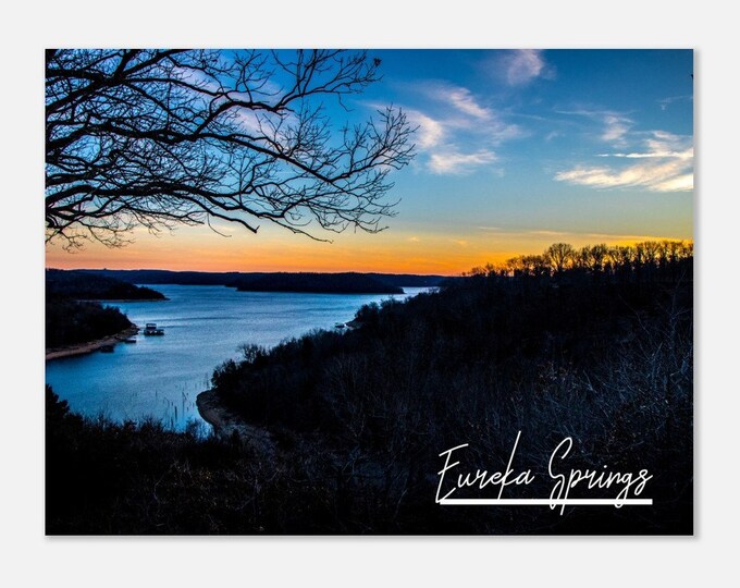 Eureka Springs Arkansas Poster Print Wall Art | Eureka Springs Forest Skyline Home Nature Decor Gift Prints | AR USA Horizontal Travel Photo