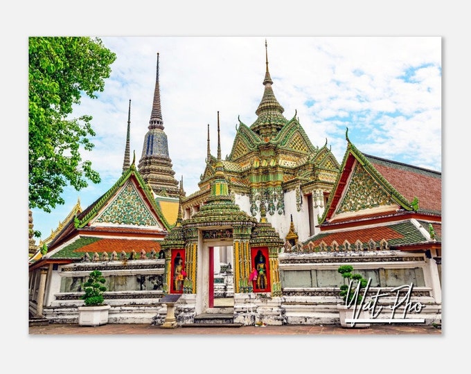 Wat Pho Thailand Travel Poster Wall Art | Wat Pho Home Decor | Wat Pho Digital Print | Wat Pho Wat Pho Temple | Wat Pho Hangings Photo Gift