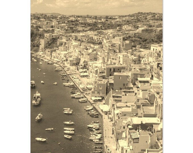 Vintage Coast of Naples Italy Travel Poster Wall Art | Naples Home Decor | Naples Retro Digital Print Vertical | Naples Hangings Photo