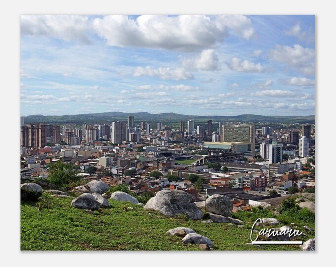 Caruaru Brazil Travel Poster Wall Art | Caruaru Home Decor | Caruaru Skyline Digital Print | Caruaru Horizontal | Caruaru Cityscape Photo