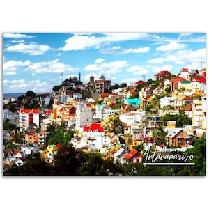 Antananarivo Poster Print Madagascar Wall Art | Antananarivo Photo Africa Home Decor | Antananarivo City Travel Gift Horizontal Photography