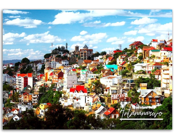 Antananarivo Poster Print Madagascar Wall Art | Antananarivo Photo Africa Home Decor | Antananarivo City Travel Gift Horizontal Photography