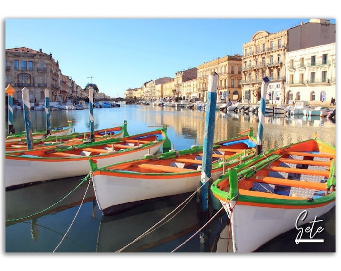 Sete Poster Print Wall Art | Sete France Home Decor | Sete Digital Print Collectible | Sete France Horizontal | Sete Hangings Travel Photo