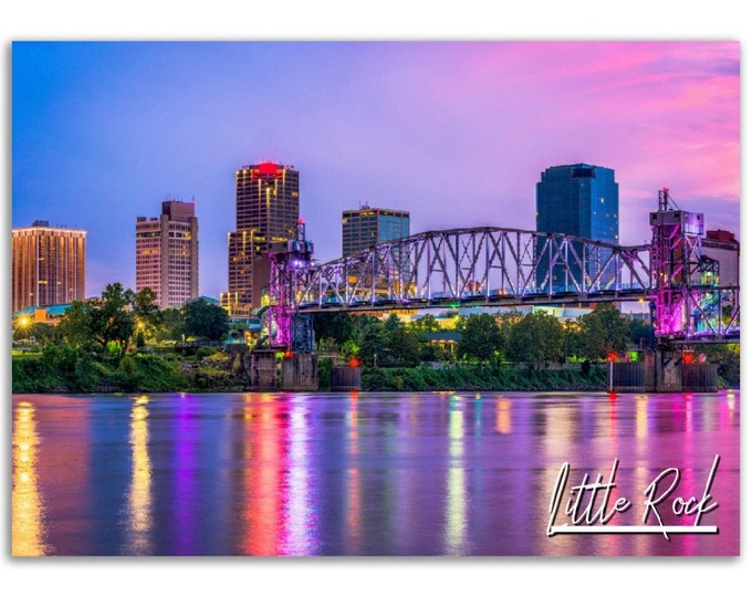 Little Rock Poster Print Wall Art | Little Rock Home Decor | Little Rock Arkansas Print Collectible | Little Rock Hangings Travel Photo
