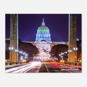 Harrisburg Pennsylvania Poster Print Wall Art | Harrisburg Home Decor Gift Hangings | Harrisburg Prints Collectibles Horizontal Travel Photo