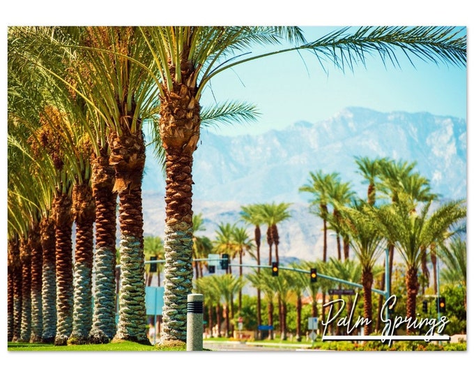 Palm Springs California Poster Print Wall Art | Mountain Home Decor Gift | Palm Springs Digital Print | Palm Springs Horizontal Travel Photo