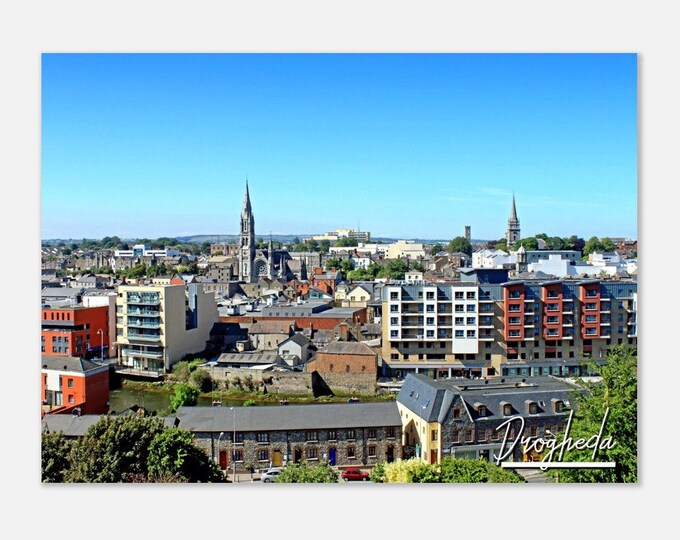 Drogheda Ireland Travel Poster Wall Art | Drogheda Home Decor | Drogheda Downtown Digital Print | Drogheda Townscape | Drogheda Photo