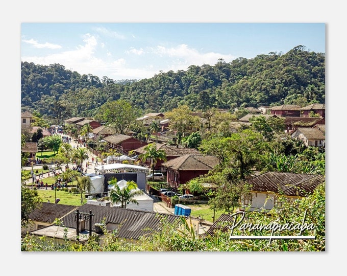 Paranapiacaba Village Brazil Travel Poster Wall Art | Paranapiacaba Home Decor Print | Paranapiacaba in Santo Andre Horizontal Hanging Photo