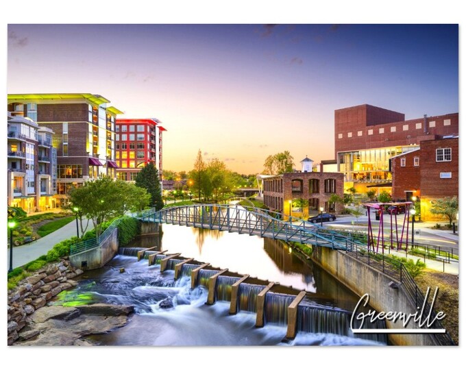 Greenville Poster Print Wall Art | Greenville Home Decor | Greenville Print | Greenville Horizontal | Greenville Hangings Travel Photo