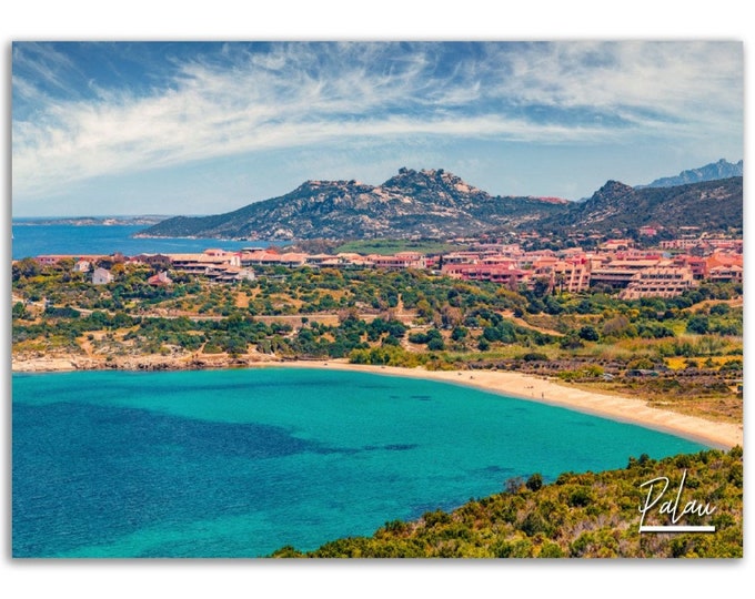 Palau Italy Poster Print Wall Art | Palau Photo Home Decoration | Palau Traveler Christmas Birthday Gift | Palau Horizontal Photography
