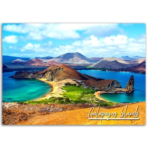 Islas Galápagos Poster Print Ecuador Wall Art Decor / Tropical Photo Wildlife Nature Decoration / Regalo de viajero / Fotografía horizontal