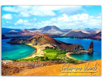 Galapagos Islands Poster Print Ecuador Wall Art Decor | Tropical Photo Wildlife Nature Decoration | Traveler Gift | Horizontal Photography
