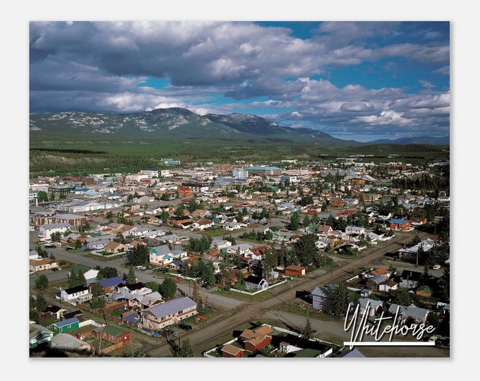 Whitehorse Yukon Canada Poster Print Wall Art | Whitehorse Yukon Home Decor | Whitehorse Horizontal | Whitehorse Hangings Travel Photo