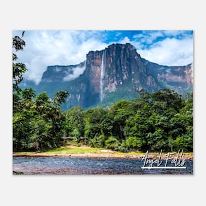 Angel Falls Venezuela Poster Print Wall Art | Angel Falls Home Decor | Angel Falls Print Collectible |  Angel Falls Hangings Travel Photo