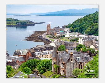 Oban Scotland Coastal Print: Scottish Travel Poster