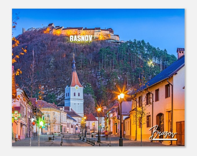 Brasov Romania Print Wall Art Brasov Home Decor | Brasov Town Print Collectible | Brasov City Horizontal | Brasov Hangings Travel Photo