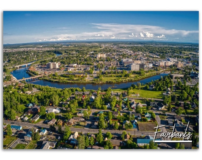 Fairbanks Poster Print Wall Art | Fairbanks Home Decor | Fairbanks Alaska Digital Print Collectible | Fairbanks Hangings Travel Photo Gift