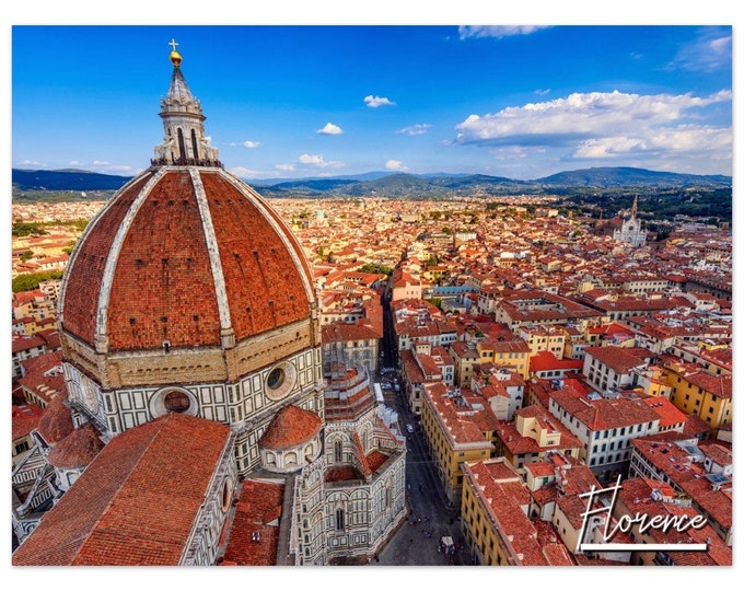 Florence Poster Print Wall Art | Florence Home Decor | Florence Italy Digital Print | Florence Horizontal | Florence Hangings Travel Photo