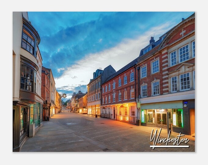 Winchester England Poster Wall Art | Winchester Home Decor | Winchester Square Print | Winchester City | Winchester Hangings Travel Photo