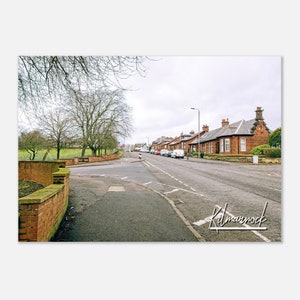 Kilmarnock Scotland Travel Poster Wall Art | Kilmarnock Home Decor | Kilmarnock Cityscape Print | Kilmarnock Strawberry Bank Road Photo Art
