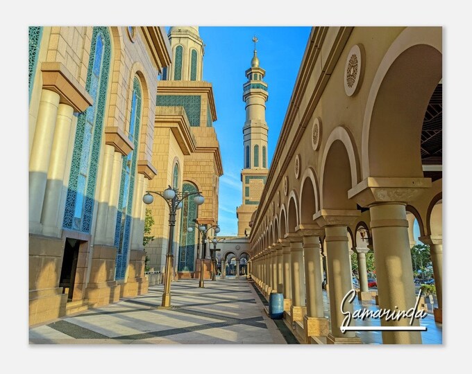 Samarinda Indonesia Travel Poster Wall Art | Samarinda Skyline Home Decor | Samarinda Center Mosque Print | Samarinda Horizontal Photo Gift
