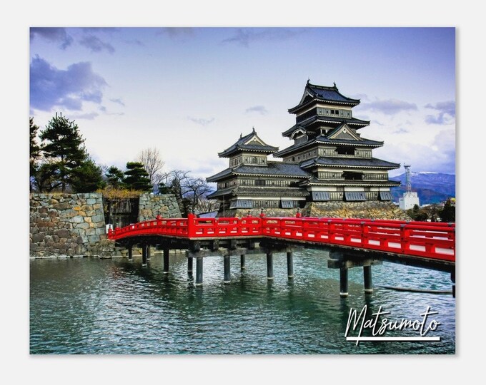 Matsumoto Japan Print Wall Art | Matsumoto Matsumoto Castle Home Decor | Matsumoto Bridge Print | Matsumoto  Asia | Matsumoto Travel Photo
