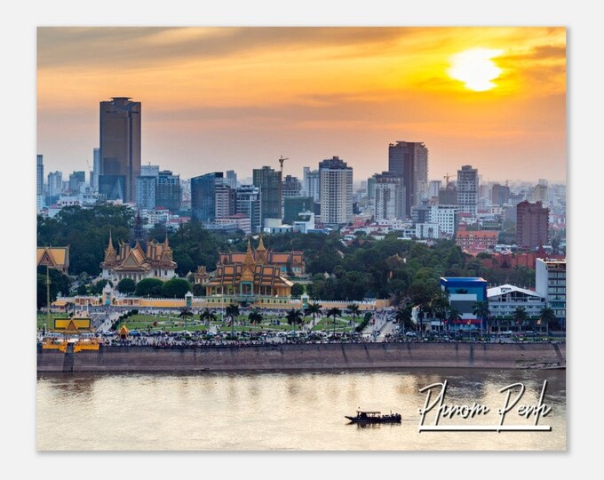 Phnom Penh Cambodia Poster Print Wall Art | Phnom Penh Home Decor | Phnom Penh Print Collectible | Phnom Penh Hangings Travel Photo