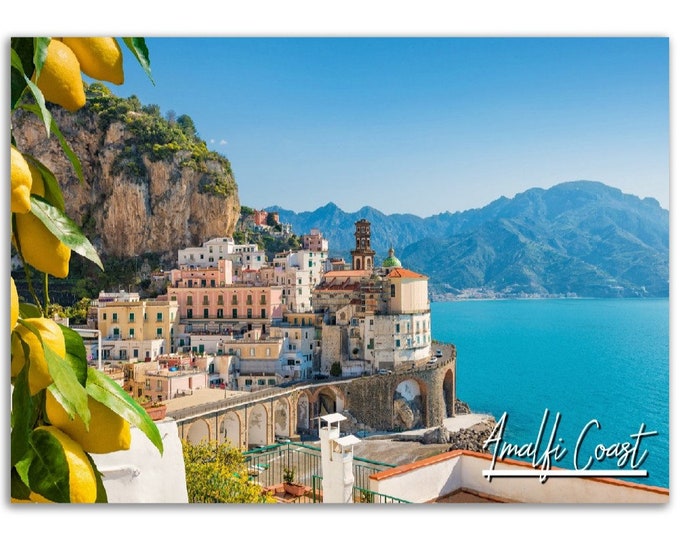 Amalfi Coast Poster Print Wall Art | Amalfi Coast Home Decor | Amalfi Coast Italy Digital Print | Amalfi Coast Hangings Travel Photo