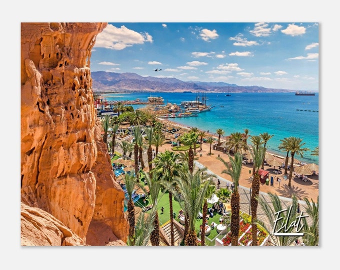 Eilat Israel Print Wall Art | Eilat Home Decor | Eilat Red Sea Digital Print | Eilat Beach Horizontal | Eilat Hangings Travel Photo Present